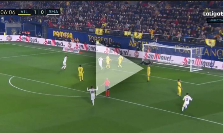 Benzema strzela na 1-1 z Villarreal [VIDEO]